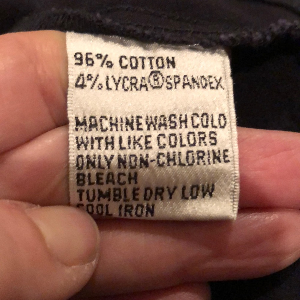 Talbots Petites P4 navy twill cargo jacket - Picture 5 of 5